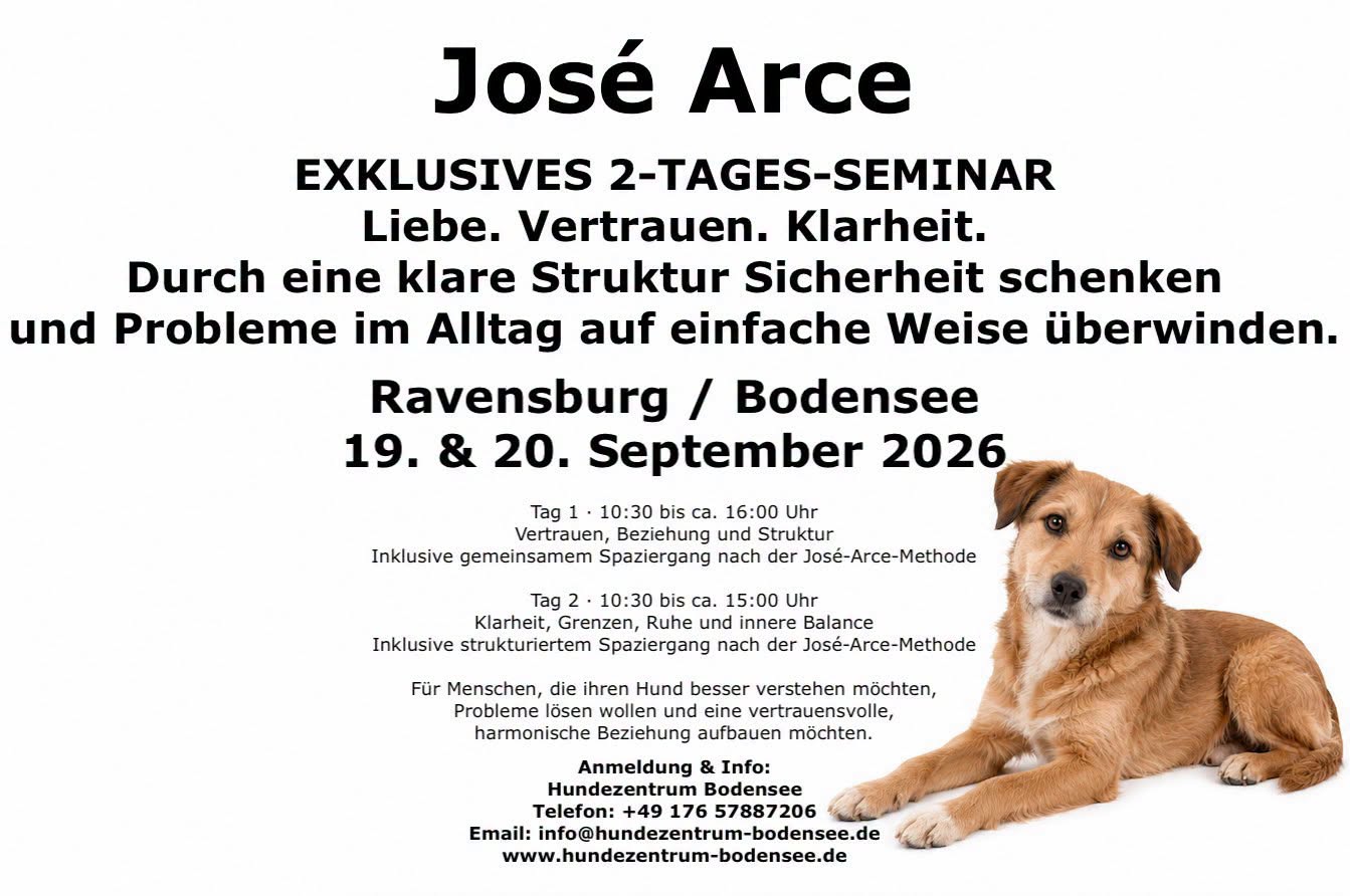 Ravensburg *  JOSÉ ARCE  EXKLUSIVES 2-TAGES-SEMINAR *