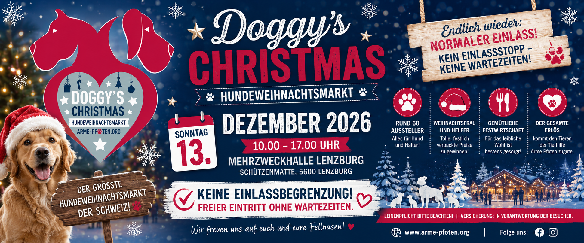 Doggy's Christmas Hundeweihnachtsmarkt by Tierhilfe Arme Pfoten